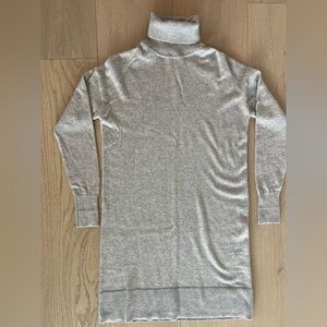 Everlane Soft Beige Cashmere Turtleneck Dress Size Small